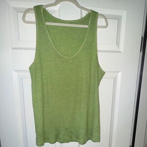 WOOLX Brooklyn Ribbed Tank Top- Lime (Green) - Size X-LARGE (NWOT)